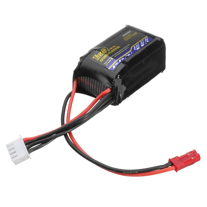 Новейший Tiger Power 11 1 В 550 мАч 60C 3S Lipo батарея JST вилка для RC FPV гоночный Дрон