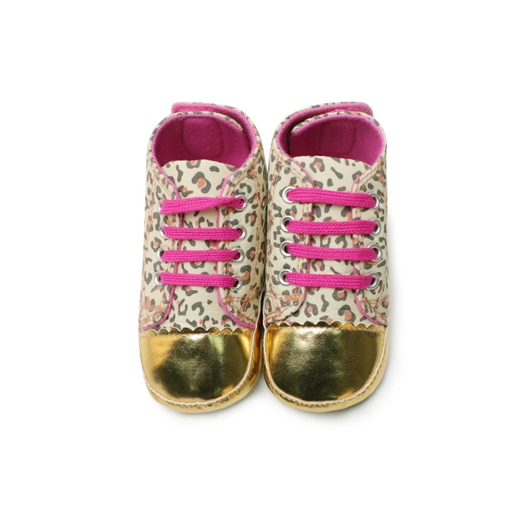 Модная детская обувь для малышей унисекс новорожденных леопардовая Обувь На