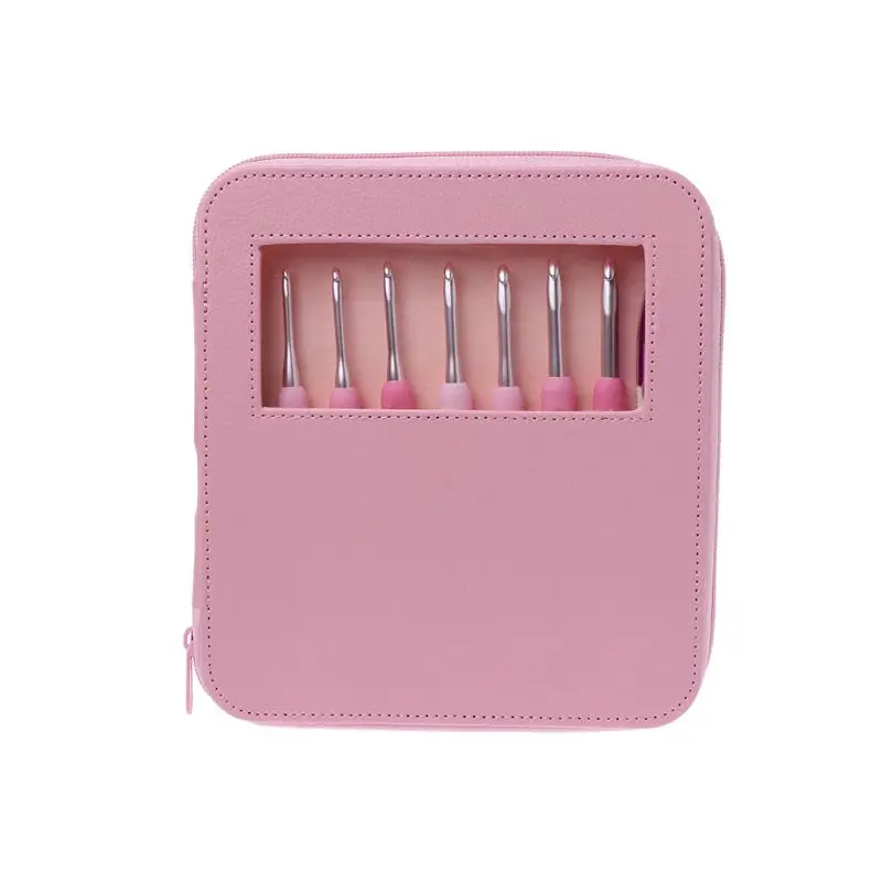 Набор крючков для вязания крючком из 8 предметов инструменты градиентного цвета