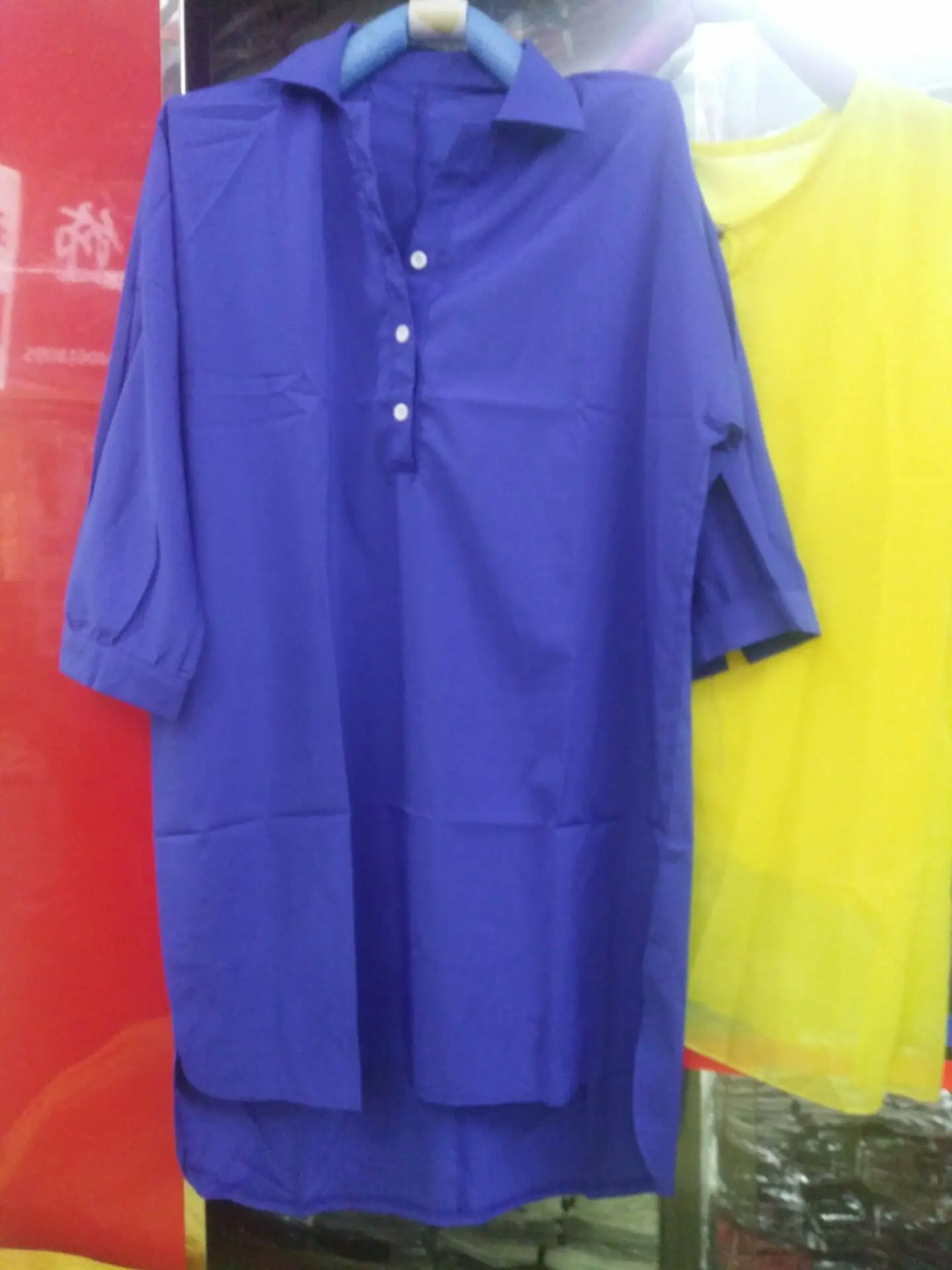 Женское асимметричное платье с отложным воротником большого размера | Женская