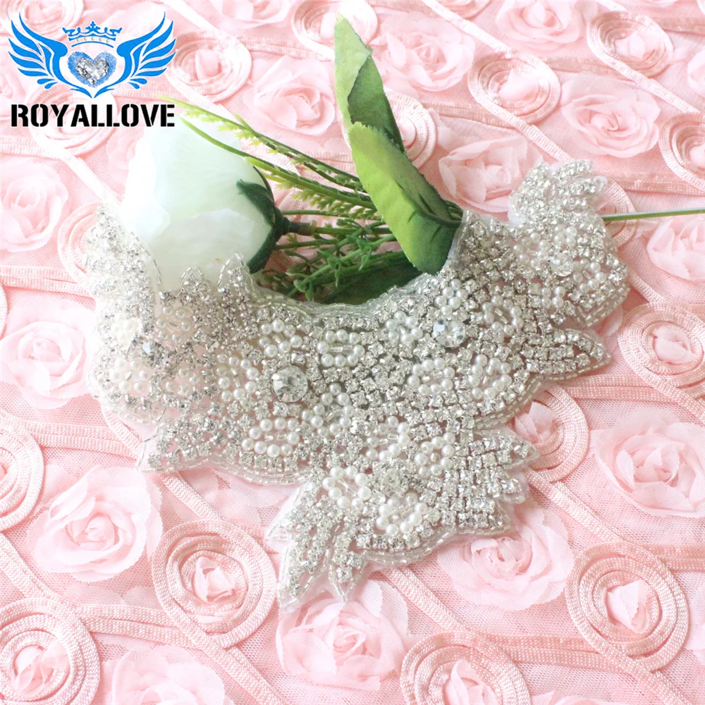 2 шт./лот ручная работа Китай Форма карты кристалл Свадебная жемчужина аппликация