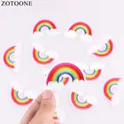 Термоаппликация ZOTOONE детская Радужная, 10 шт.