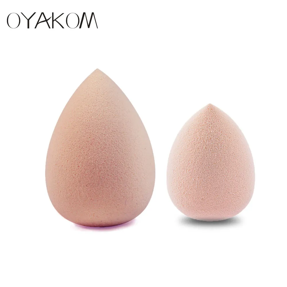 beige OYAKOM 2 шт женский макияж основа губка косметический спонж порошок косметические спонжи Красота Макияж инструменты аксессуары водопадная губка - Цвет: beige