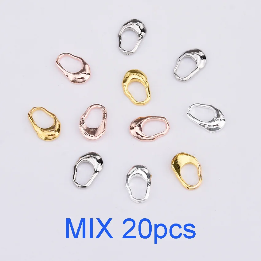 MIX 20pcs 10 шт. золотые гвозди металлические шпильки японский дизайн 3D украшения для ногтей ongles Ювелирные изделия Новое поступление Nagel Steentjes аксессуары TCJ386 - Цвет: MIX 20pcs
