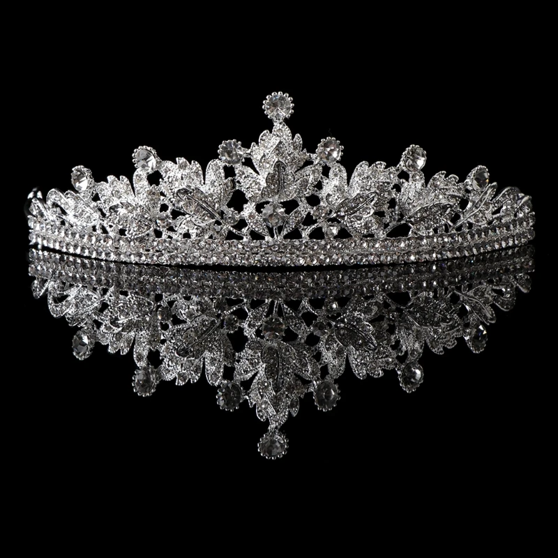 JAVRICK Elegant Bride Crown Luxury Vintage Headwear Women Jewelry Wedding Princess Bridal Hair Accessories Tiara Jewelry