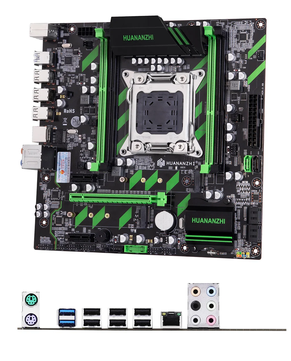 HUANANZHI X79 материнская плата huanan X79 LGA2011 ATX SATA3 USB3.0 Dual PCI-E 16X NVME M.2 SSD Поддержка регистровая и ecc-память ram Xeon E5 cpu