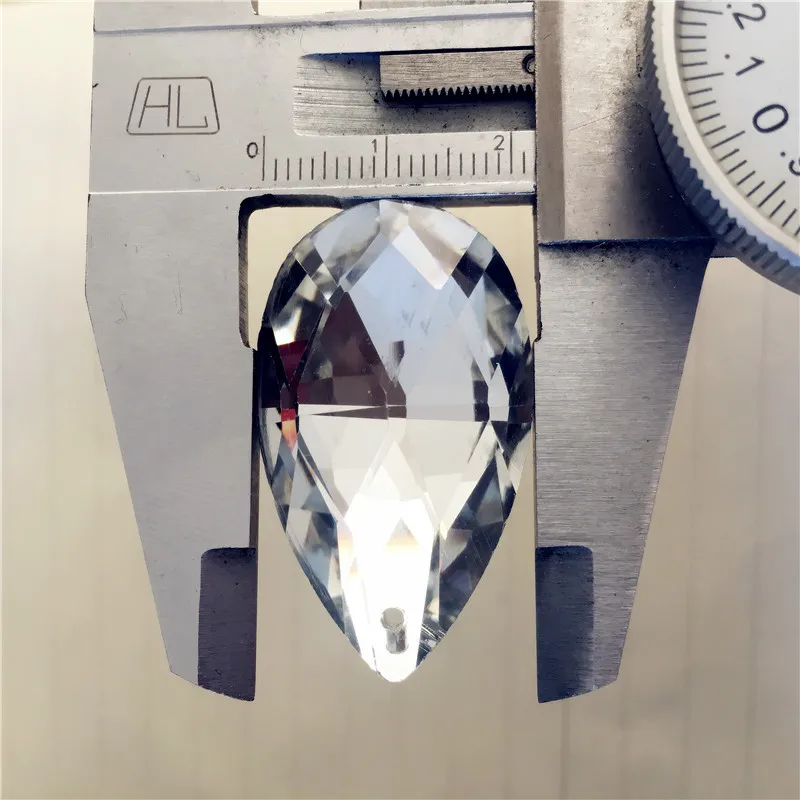 Хит продаж прозрачная Хрустальная люстра 38 мм с серебряной основой подвесные