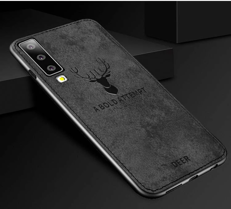 Роскошный мягкий чехол из ТПУ с тканевый чехол для телефона для samsung Galaxy A30 A50 A6 A7 A8 M20 Чехлы для задней панели для Galaxy A90 A80 A70 A40 A20 чехлы