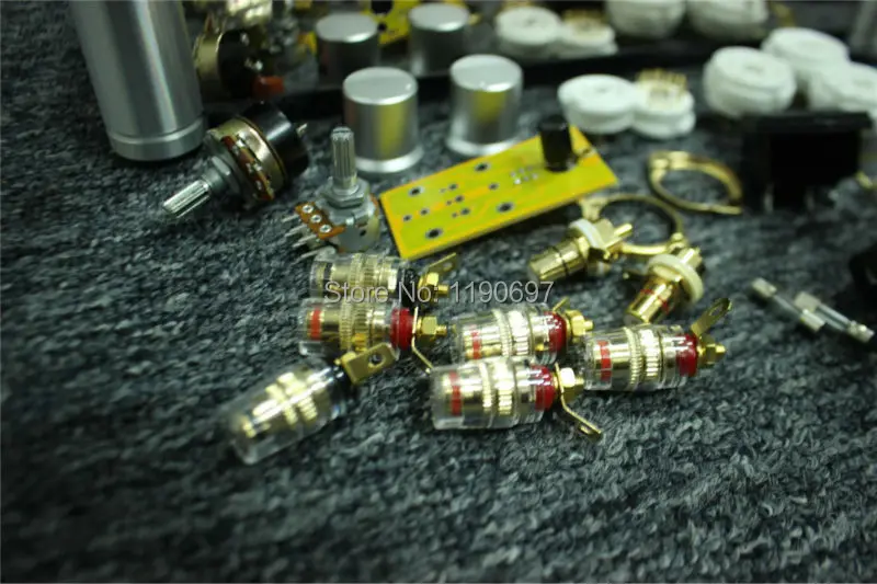 Корпус усилителя из нержавеющей стали перфорированный корпус DIY EL34 + 6N2J 5Z4PJ аудио