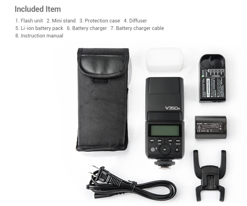 Godox V350 V350N Speedlite флэш-памяти литиевая батарея ttl вспышка для фотокамер Speedlite HSS 1/8000 s 2,4G Беспроводной фон для фотосъемки для nikon Камера D800 d700 D7100 D700