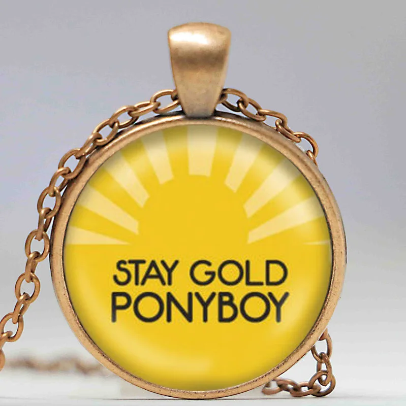 Ожерелье с подвеской жди Gold Ponyboy | Украшения и аксессуары