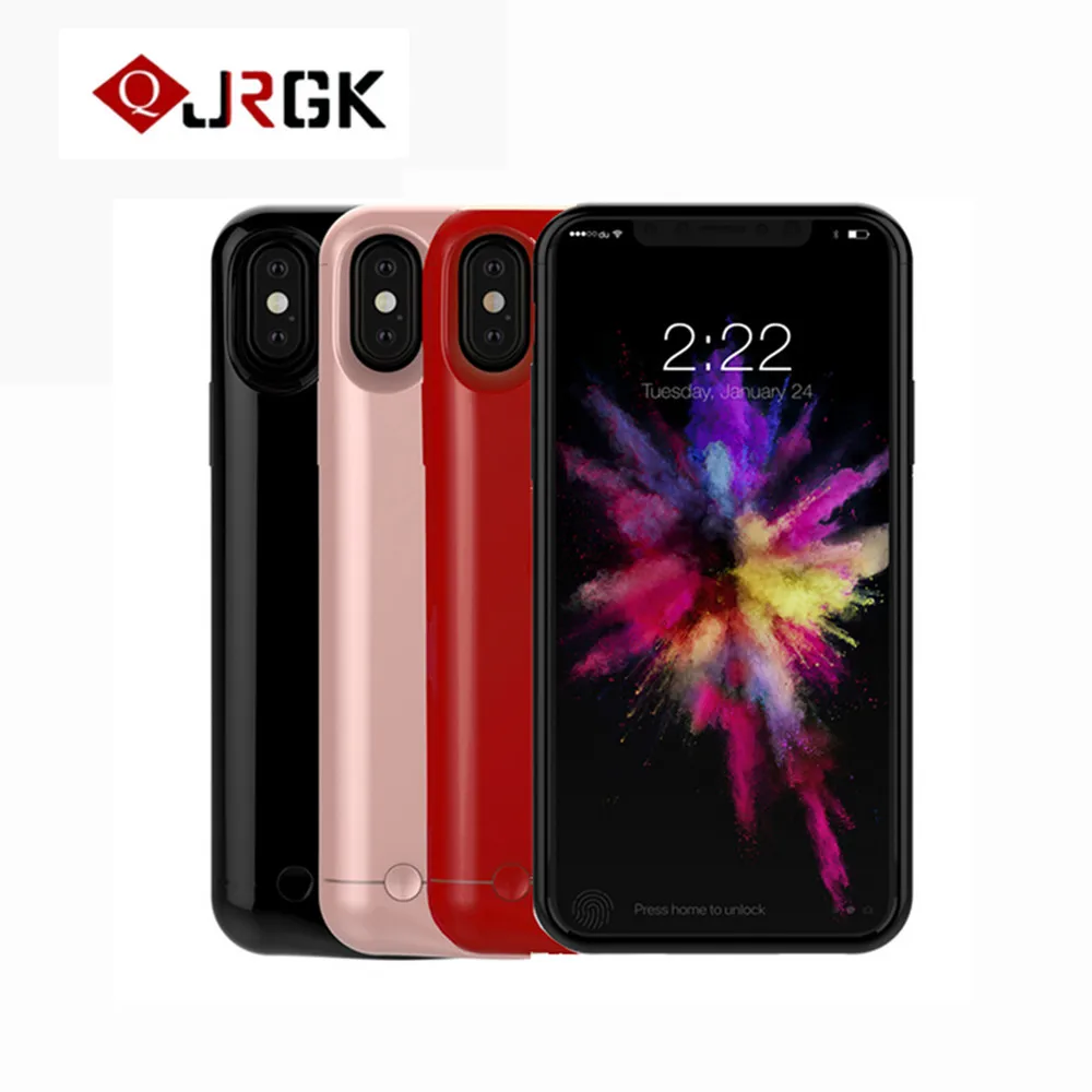 JRGK 2 в 1 чехол для внешнего аккумулятора зарядный Iphone X 5200 мАч аккумулятор