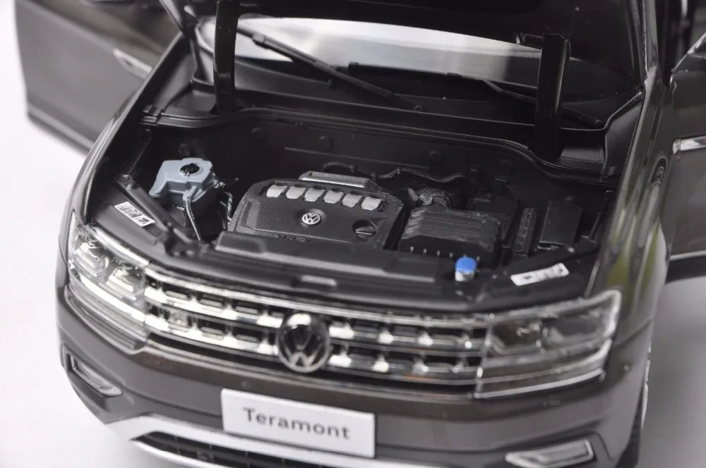 1:18 литая под давлением модель для Volkswagen VW Teramont Atlas коричневый большой внедорожник игрушечный автомобиль миниатюрная Коллекция подарков