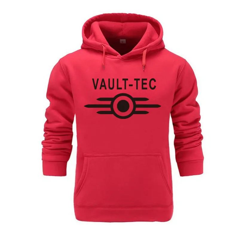 Толстовка с логотипом vaddle Tec для игр и видеоигр Fallout 2 3 4, топы, пуловеры, Мужская классическая повседневная одежда, модная толстовка с капюшоном vaddle - Цвет: red 2