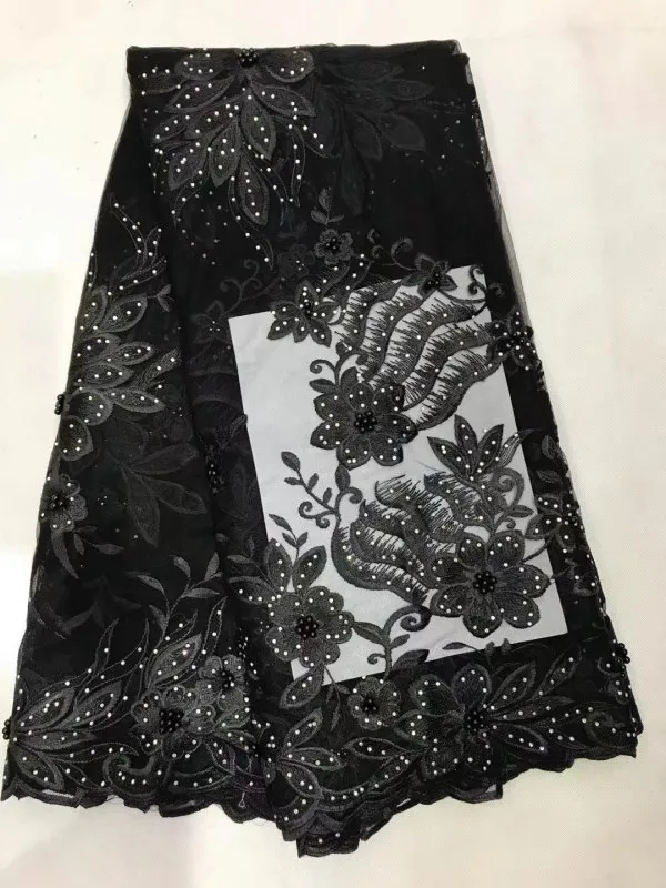 Розовый французский Кружево Ткань с большим количеством Камни красного цвета в