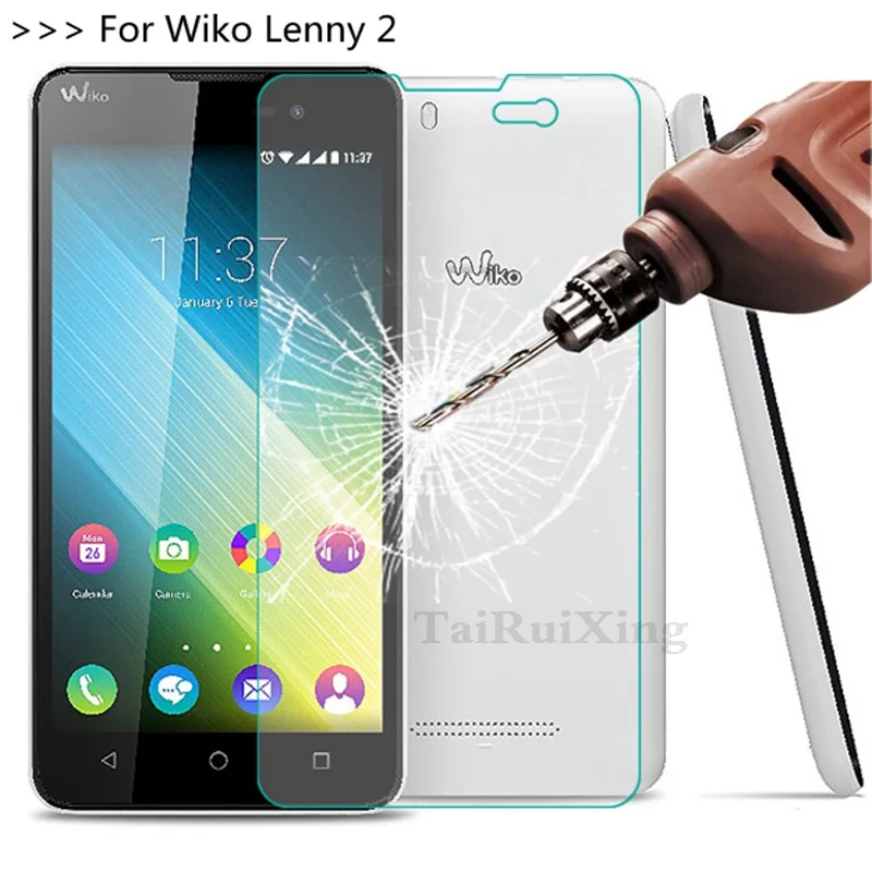 9H 2.5D 0 26 мм Закаленное стекло протектор экрана для Wiko Lenny 2 II/Lenny2 чехол телефона II 5