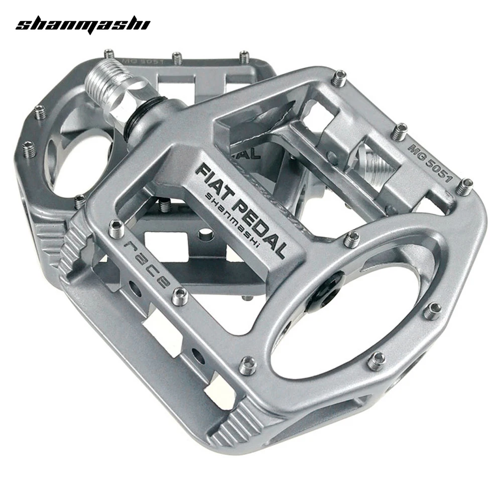 Shanmashi MG 5051 2 шт Плоские велосипедные педали для гонок противоскользящие Легкие из