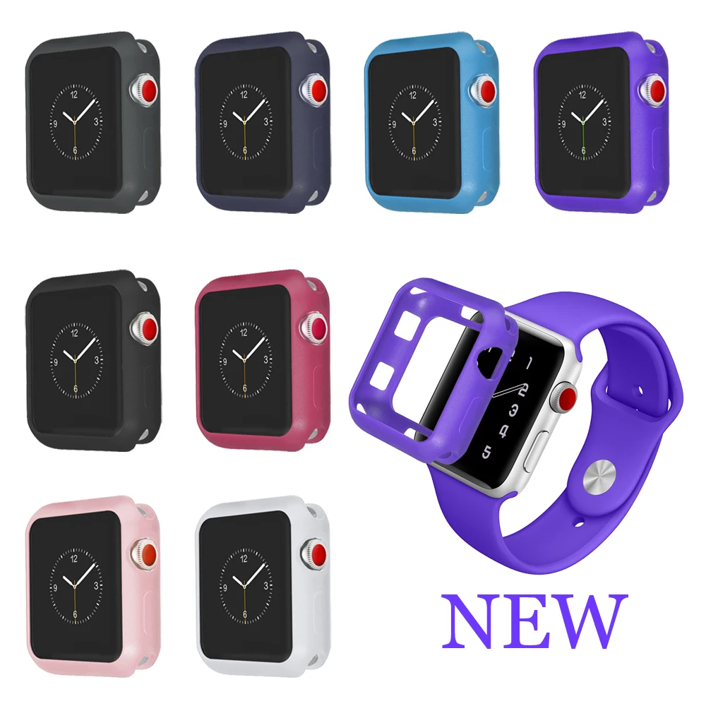 Чехол для Apple Watch, чехол 42 мм, 38 мм, iWatch, ремешок, цветное покрытие, защитный чехол для Apple watch 3, 2, 1, аксессуары для часов