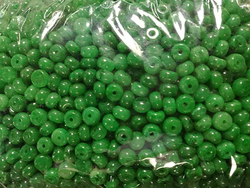 Сделай Сам Изящные Ювелирные изделия нефритовый зеленый Абак Бирма запчасти