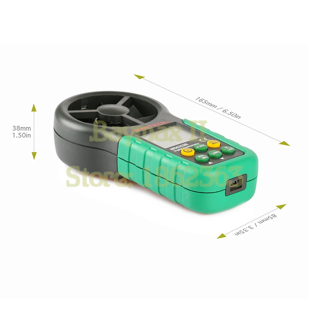 Цифровой анемометр Mastech MS6252B с ЖК дисплеем|anemometer wind meter|volumevolume meter |