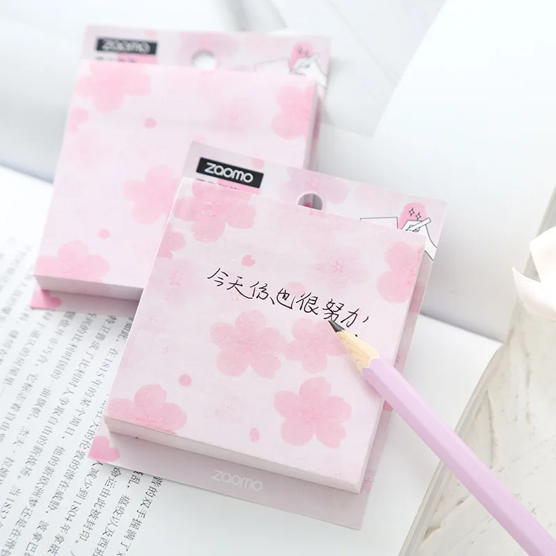 

80 Pages Creative Simple Memo Pads Sticky Notes Kawaii Stickers Student Stationery Notepad School Office Supply