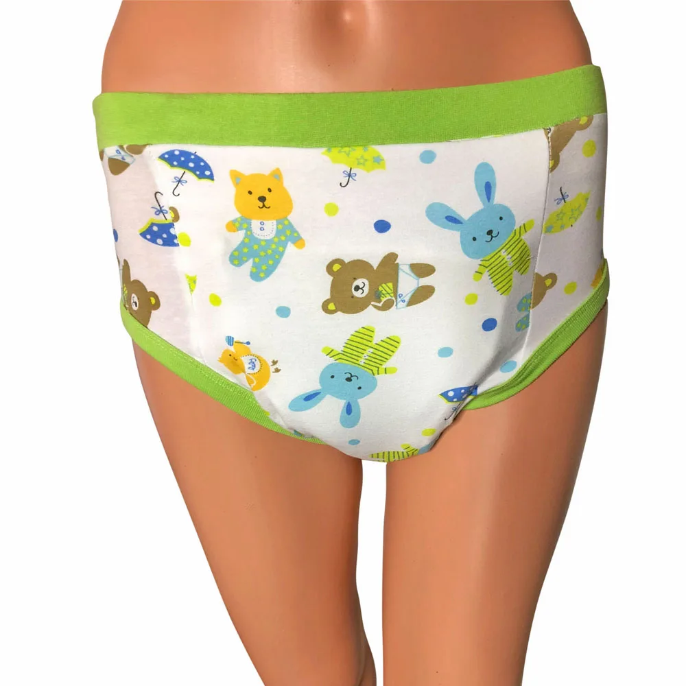 Для взрослых Детские Pad брюки для девочек ABDL пеленки Ночная ткань штаны больных с