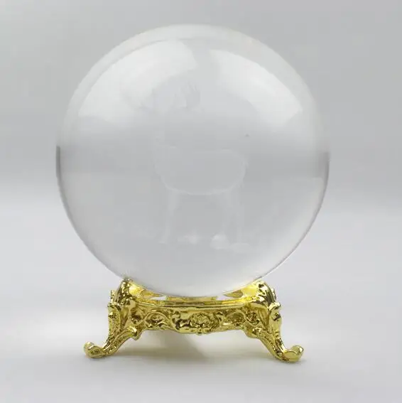 60mm ball with base Новая популярная металлическая подставка с золотым основанием для хрустального шара, кристаллического камня, алмазного дисплея - Цвет: 60mm ball with base
