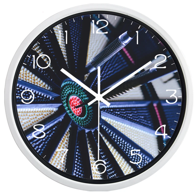 Настенные часы-дротики домашний декор бесшумные декоративные часы для