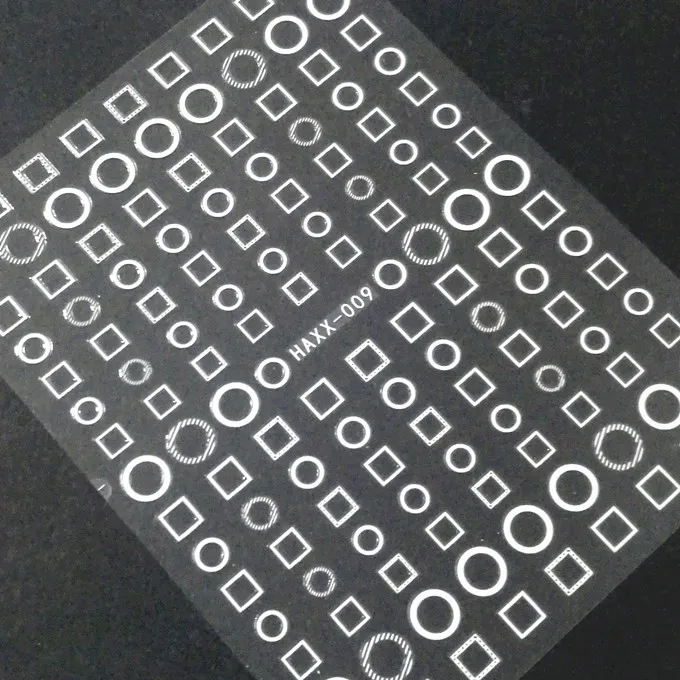 white Новейшие HAXX-009 3d наклейки для ногтей, японский стиль, наклейки для ногтей, шаблон, задний клей, инструменты для украшения ногтей - Цвет: white