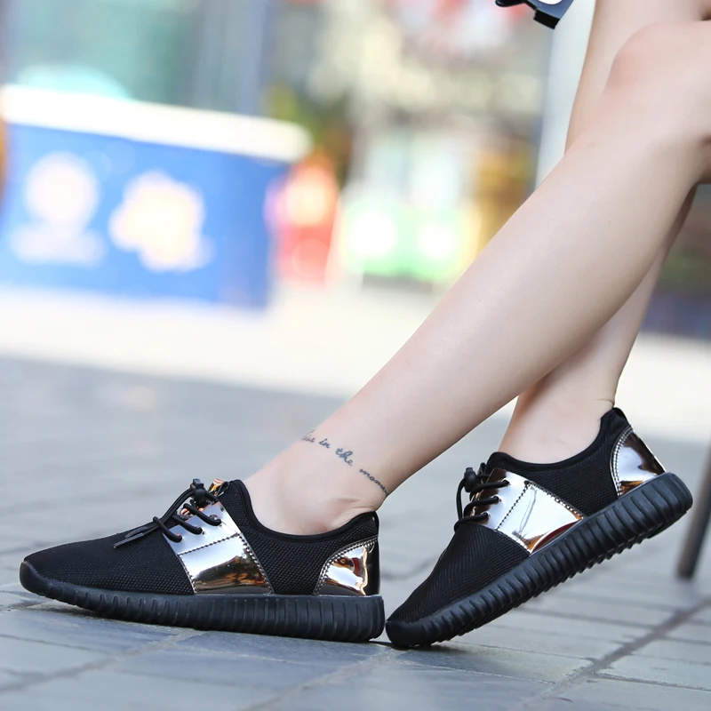 Модная женская повседневная обувь женские кроссовки для влюбленных chaussures femme