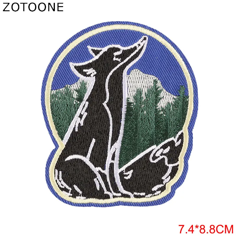 ZOTOONE южная сторона змея Волк тигр железные нашивки на одежду наклейки вышивка DIY Мультфильм пришить патчи фетровые аппликации D - Цвет: 8