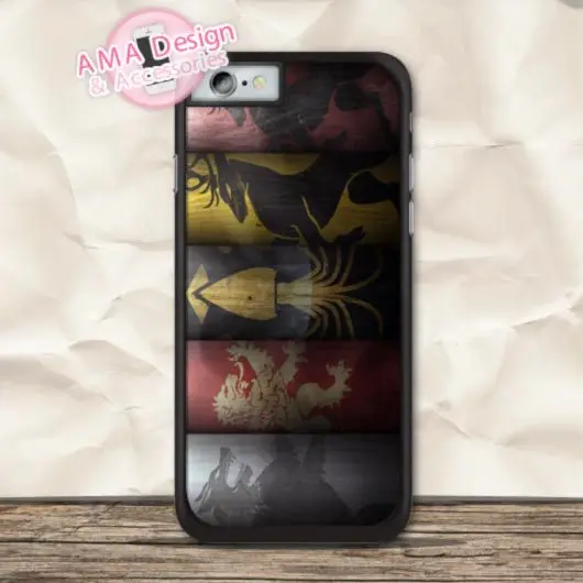 Дом Баратеон Таргариен Case Для iPhone 7 6 s Плюс 5 5S SE 5c 4 4S iPod Touch |