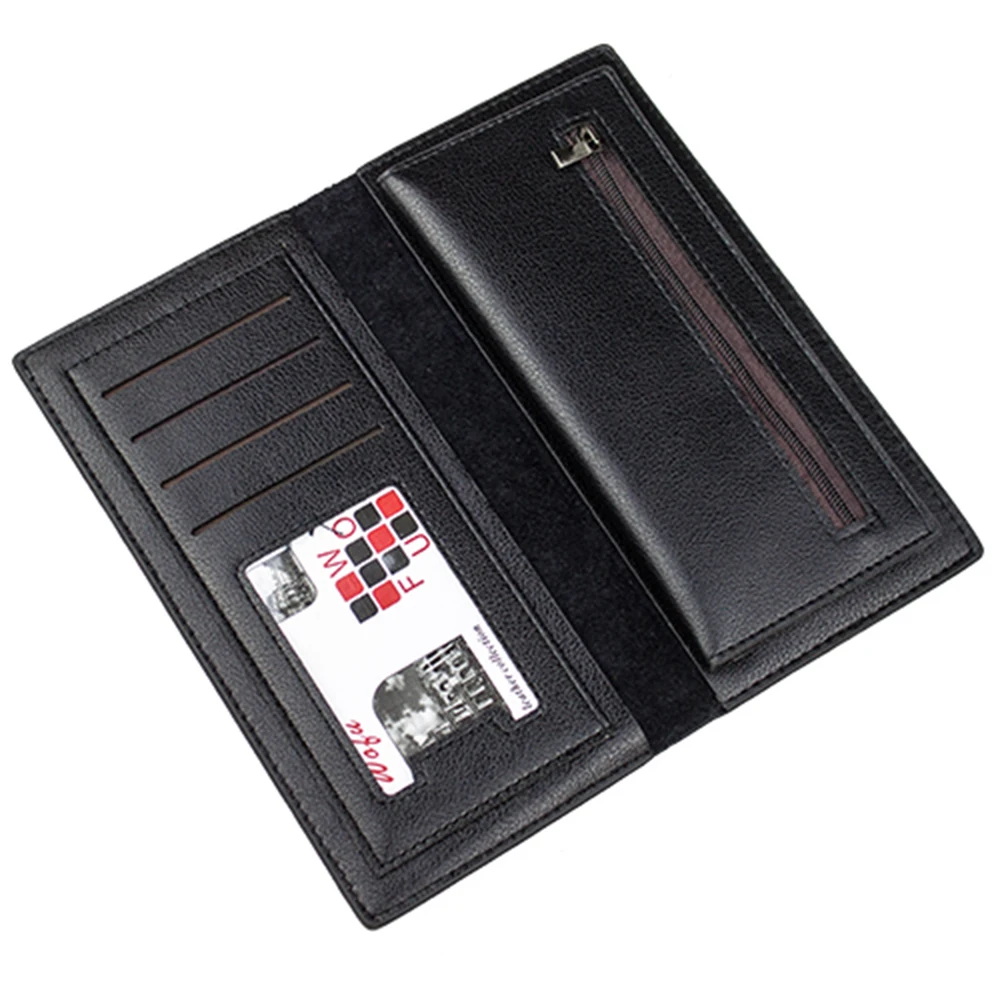 2016 Мужской кошелек из искусственной кожи органайзер для денег клатч Длинный
