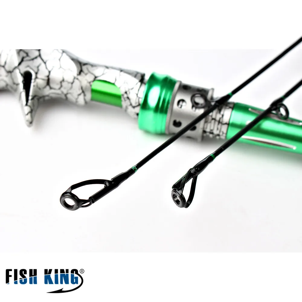 FISH KING карбоновая удочка для заброса приманки 2 4 м секции|2 section|vara de pescaspinner rod |