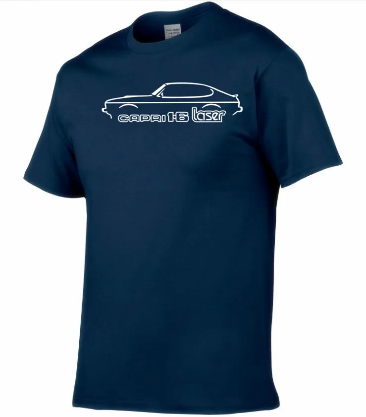AUTOTEES футболка для FORD Ретро 80-х годов Капри 1 6 Лазерная Классическая машина