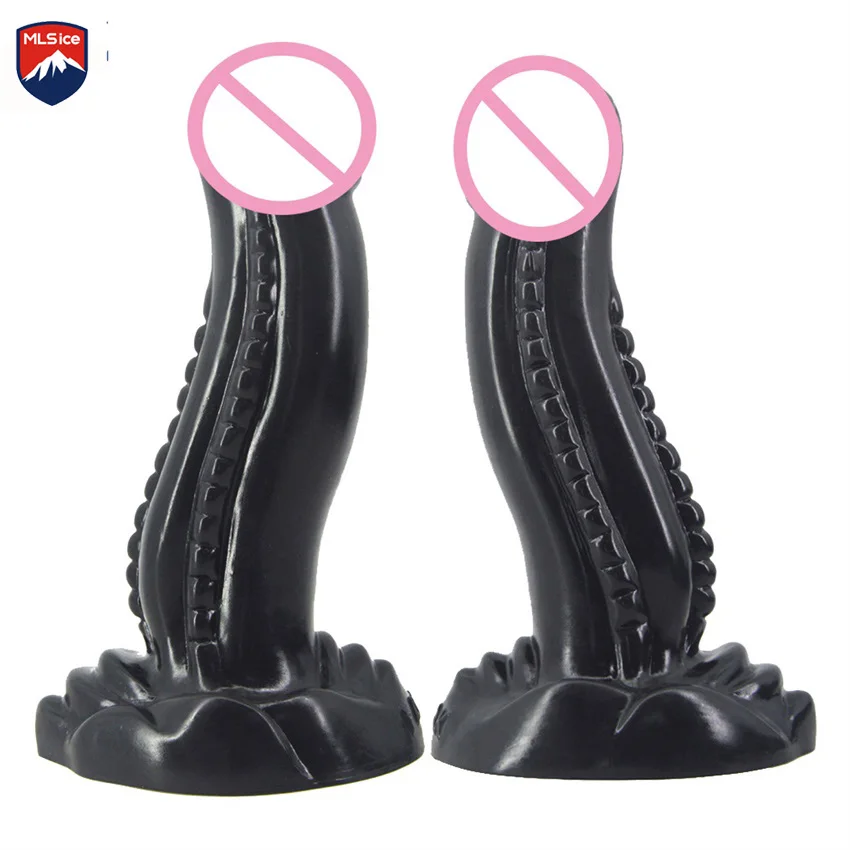 MLSice S Форма динозавр пенис большой толстый животных фаллоимитатор с бусинами