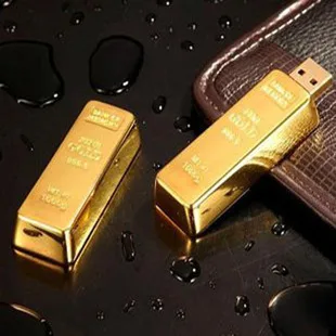 USB 3 0 высокоскоростной Золотой стержень металлический Usb флеш накопитель 64 ГБ 32 16
