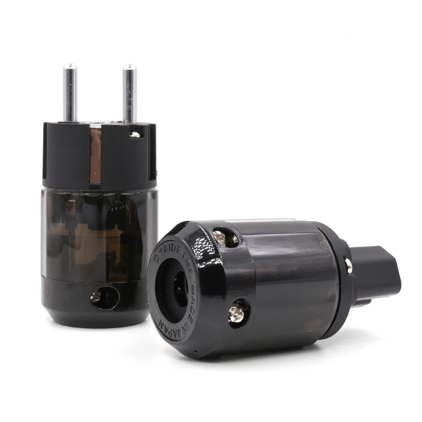 Пара P-004E родий платины ЕС разъем питания и C-004 IEC разъем