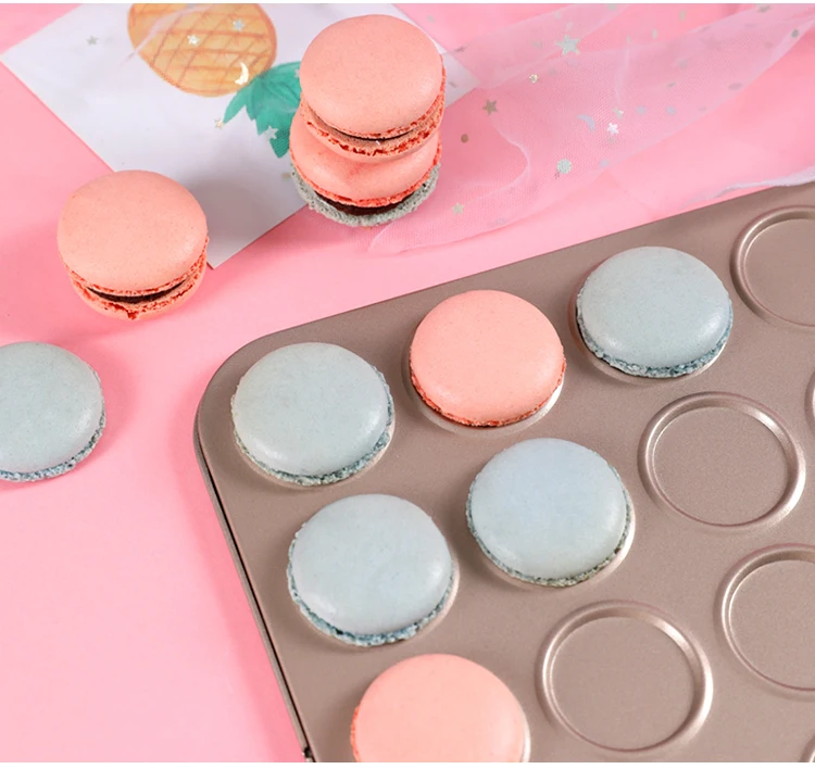 Non Stick Gold Cookies Macarons Baking pans Stainless steel DIY Biscuit Cake Bakeware Tools