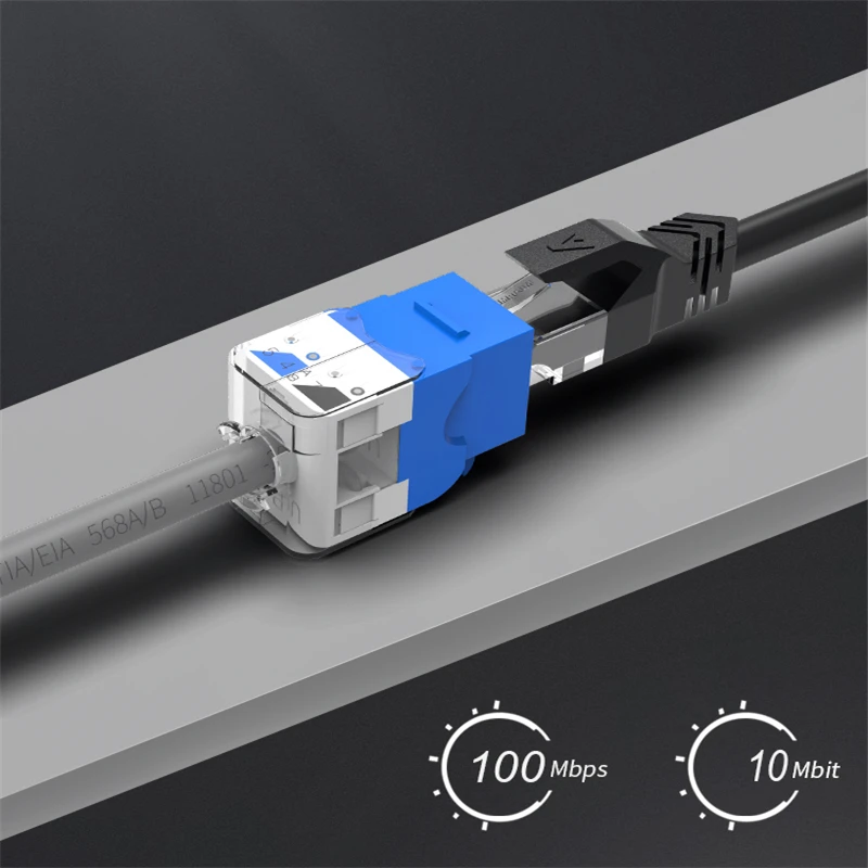 CAT6/CAT5e инструмент меньше трапецеидальное гнездо, AMPCOM RJ45 UTP Keystone модуль адаптера без Пробивной требуется инструмент муфты-1/2/10 шт. в комплекте