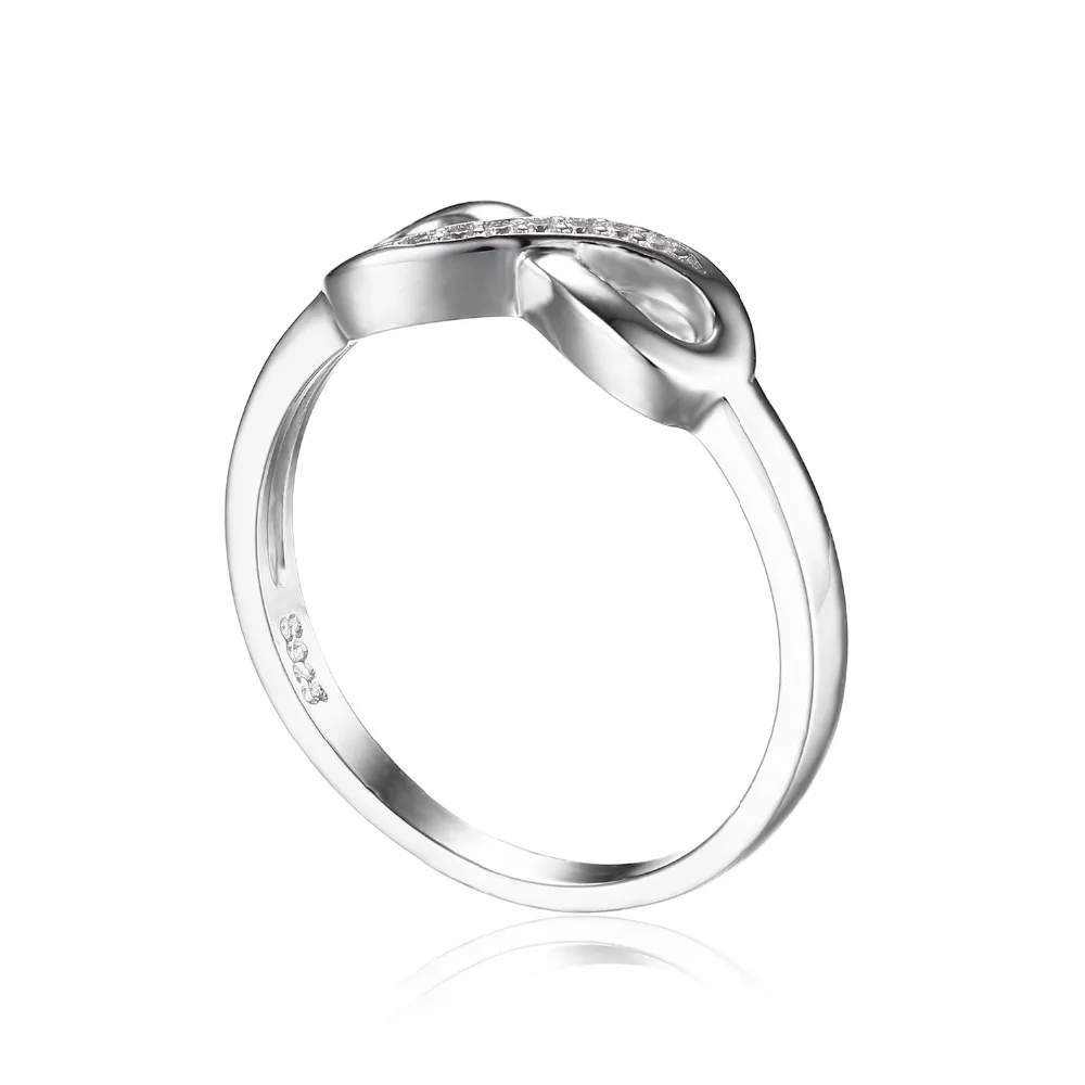 JewelryPalace Бесконечность Forever Love кубический цирконий Юбилей Promise Ring Для женщин натуральная 925 пробы серебро ювелирных украшений
