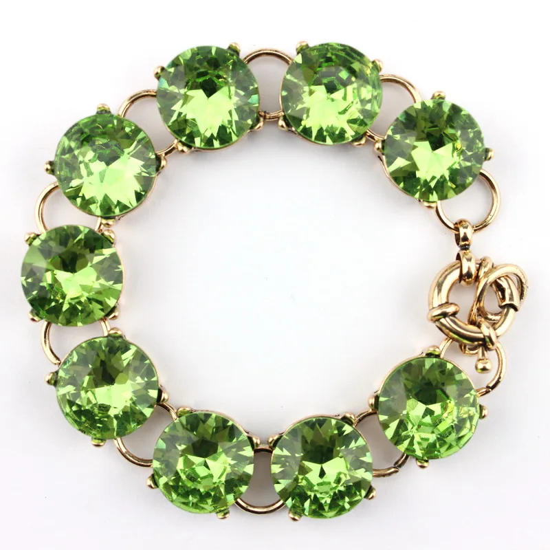 Zwpon модные красочные ювелирные изделия для костюма 15 мм стеклянные браслеты в