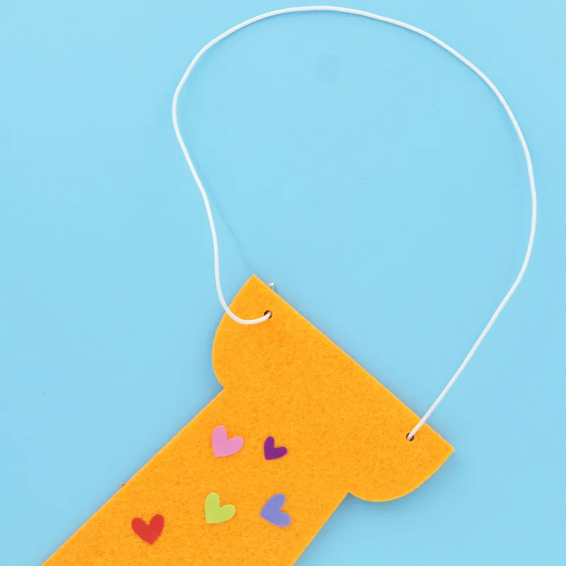 5 шт./лот красочный войлочный галстук сделай сам подарки на день учителя