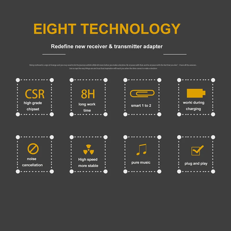 2 1 + EDR Беспроводной Bluetooth в аудио приемник/передатчик Micro USB 5 В/0.5A AUX 3 мм 300 мАч 8 H для