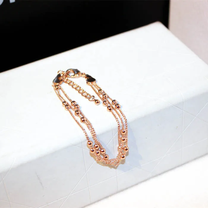 2018 New Fashion Alloy Beads Mutilyers Bracelet Pulseira Feminina Women Chain Fine Jewelry Gift | Украшения и аксессуары