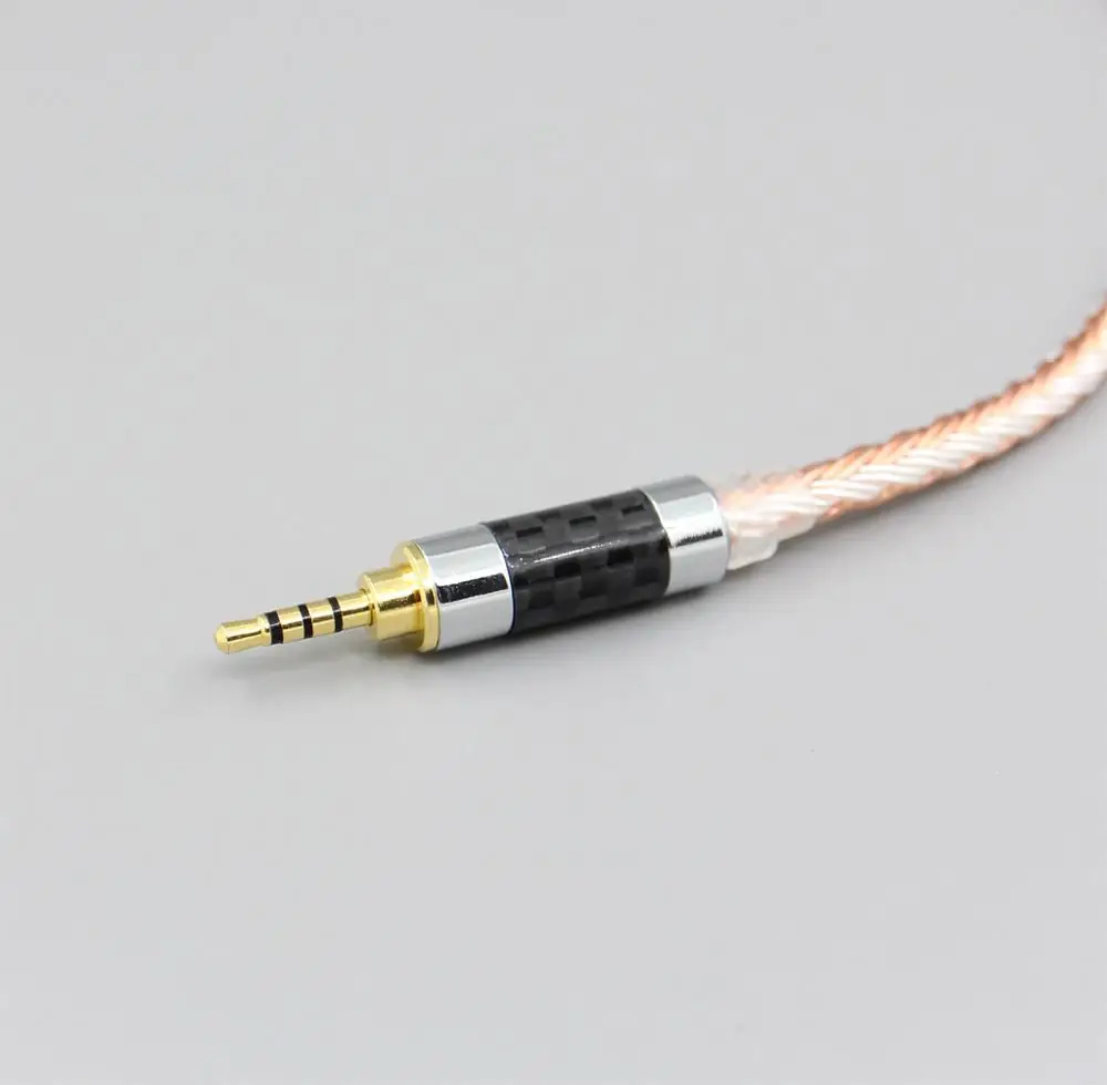 LN005835 2,5 мм 3,5 мм XLR 4,4 мм TRRS сбалансированный 16 ядерный OCC Серебряный смешанный кабель для наушников для Shure SRH1540 SRH1840 SRH1440