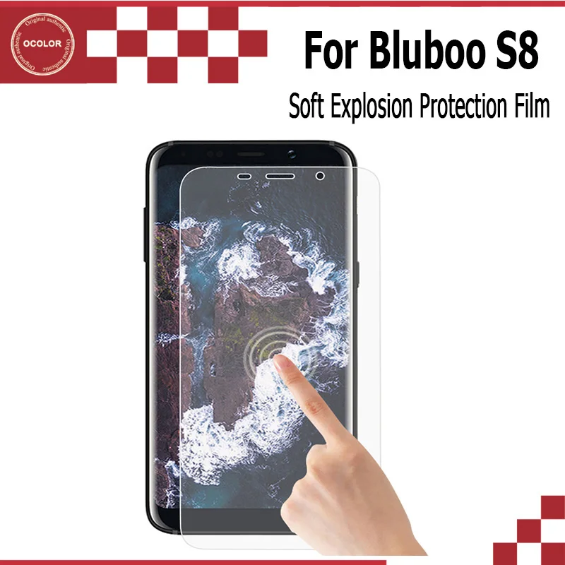 Ocolor 2 шт. для BluBoo S8 мягкая полная защитная пленка ультратонкая Передняя Защитная