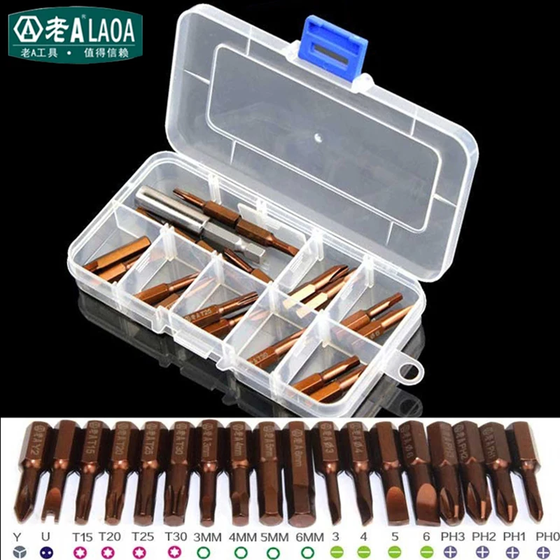 Электрическая отвертка LAOA набор магнитных отверток S2 18 шт.|screwdriver set|screwdriver set