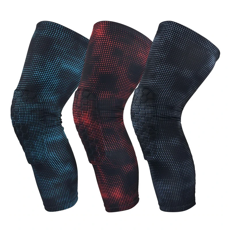 Спортивные баскетбольные наколенники ног до колен с длинным рукавом Защита