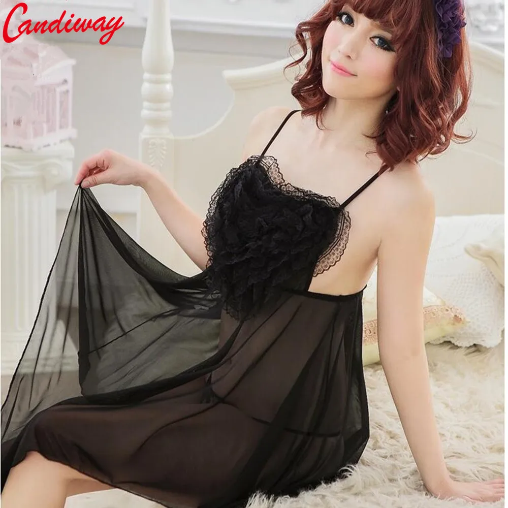 Candiway сексуальное нижнее белье костюм тонкий прозрачный Перспектива Марля babydoll